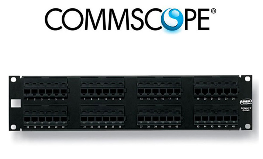 Patch panel cat6 48p Commscope, Patch panel cat6 48p Commscope chính hãng Patch: 760237041 + 9-1375055-2